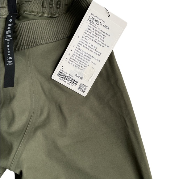 NWT, Lululemon, Mens License to Train Tights, 21 inch inseam, size Medium - Picture 3 of 9